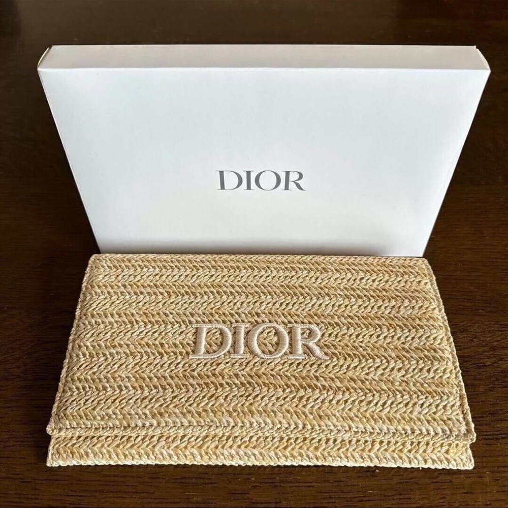 Dior Rafia Elegance clutch
